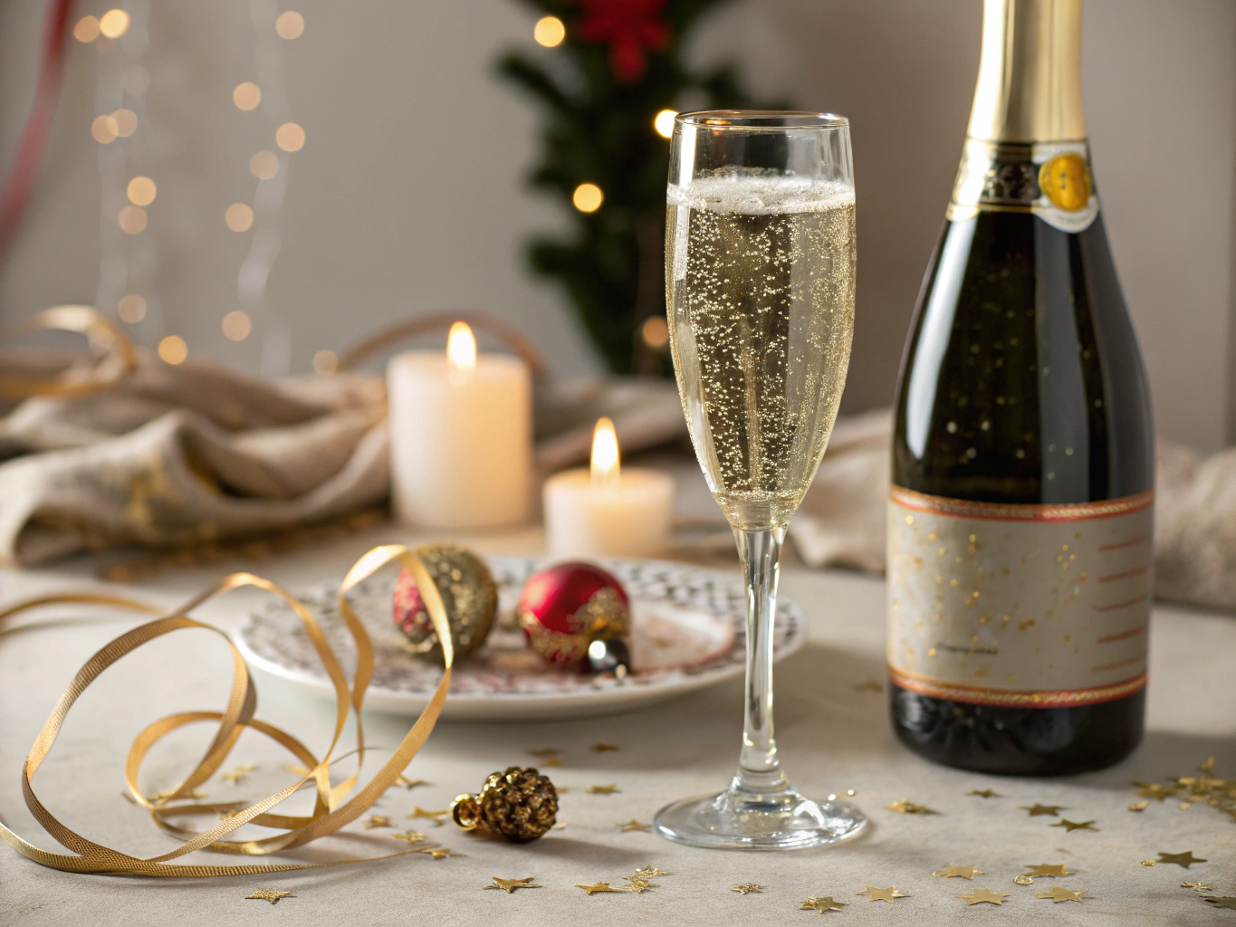 Sparkling Prosecco in a flute