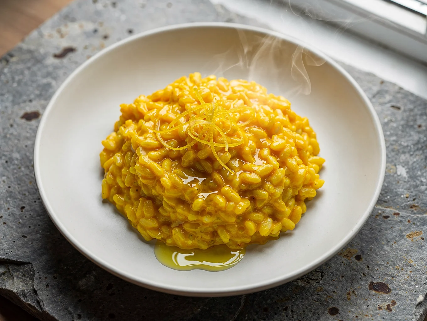 Creamy seasonal risotto with fresh herbs